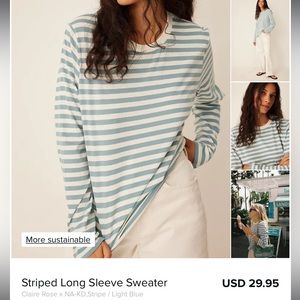 ISO! I’m looking for the Claire rose x nakd light blue striped blue sweater/top